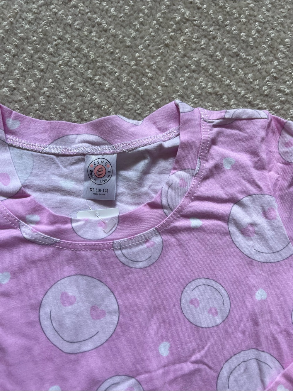 NWT Esme Smiley Face Nightgown 10/12 - Picture 2 of 3